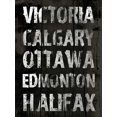 thumbnail image 2 of Grey, Jace 15x18 White Modern Wood Framed Museum Art Print Titled - Canada Grunge Type Mate, 2 of 4