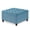 Light Blue, variant on Classic Square Button Tufted Storage Ottoman Faux Leather Upholstered Coffee Table With Nailhead Trims