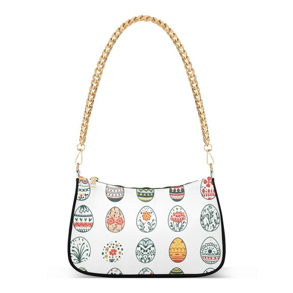 Full Easter EggsWomen Small Shoulder Bag Crossbody Tote Hobo Bags Purse Clutch Handbags with Chain Strap for Women