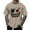 Khaki, variant on Men's Oversized Summer T-Shirt with 3D Print Design for Streetwear and Casual Everyday Comfort