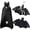 Black, variant on Leather Bat Keychain Car Key Fob EDC Key Chain Case Accessories with Key Ring Clip for Men Women Boyfriend Gifts