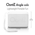thumbnail image 6 of OontZ Angle 3 Enhanced Stereo Edition IPX5 Splashproof Bluetooth Speaker, Volume Boost, Bass Radiator, 100' Range, White, 6 of 6