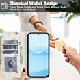 thumbnail image 5 of Wallet Case for Samsung Galaxy A17 5G, Flower PU Leather Durable Phone Case Kickstand Flip Case with Card Slots Wrist Strap Pattern Magnetic Closure Protective Case for Galaxy A17 5G - A, 5 of 9