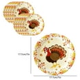 thumbnail image 3 of Grrvtrz 10-Piece Happy Thanksgiving Tableware Set Party Supplies - Autumns Harvests Pattern Disposable Plates Perfects for Fall and Thanksgiving Dinner BBQ Picnics,Holiday Products,Home Decor, 3 of 6