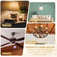 thumbnail image 6 of Uxcell 2 Pcs Crystal Ceiling Fan Pull Chain Extender, 12 Inch Decorative Moon Crystal Pendants Ornament Light Chain for Light Lamp Ceiling Fan, AB Color, 6 of 6