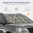 thumbnail image 4 of Balery 2 Piece Colored Glass Car Windshield Sun Shade|Foldable Front Windshield Shade for Car Front Window for Most Sedans SUV Truck-Large, 4 of 7
