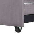 thumbnail image 2 of Kadyn Sofa Bed, Couch Bed, Foldable Sofa Bed with USB Port, Ashtray, and Rotating Telephone Stand, Gray, 2 of 10