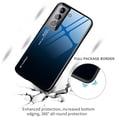 thumbnail image 2 of Case Compatible with Galaxy A14 5G 6.6" 2023, Tempered Glass Backplane Anti-scratch [1 Pcs Glass Screen Protector] Shockproof Stylish Anti Scrctah Phone Shell, Black, 2 of 6