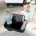 thumbnail image 4 of Silicone Car Seat Tray for Kids with Cup Holder and Phone Slot - BPA-Free, Easy Clean, Universal Fit for Strollers and Vehicles, 4 of 6