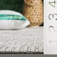 thumbnail image 5 of SAFAVIEH Courtyard Wyatt Geometric Indoor/Outdoor Area Rug, Ivory/Light Grey, 4' x 5'7", 5 of 12