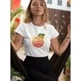 thumbnail image 2 of Watercolor Thanksgiving Pumpkin T-Shirt Women -Image by Shutterstock, Female x-Large, 2 of 4