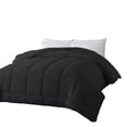 thumbnail image 4 of BedTreat Down Alternative Comforter with Corner Tabs - All Season Quilted Full Size 240 GSM Black Comforter, Machine Washable Microfiber Bedding, 4 of 8