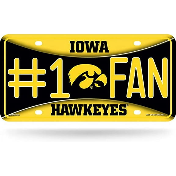 Hawkeyes #1 Fan Metal License Plate Tag