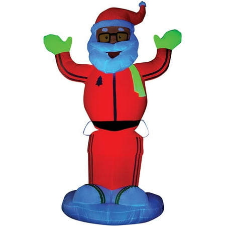 Life-Size Airblown Animated Neon Dancing Santa Prop