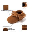 thumbnail image 4 of HsdsBebe Baby Girls Shoes Infant Booties Tassel Moccasins for Newborn 3-18M, 4 of 9