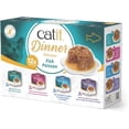 thumbnail image 1 of Catit Fish Dinner Multipack Variety Wet Cat Food, 75-g can, case of 12, 1 of 5