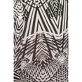 thumbnail image 4 of Mid-Waist Yoga Leggings Tummy Control Workout Running Slim Stretchy Activewear Pants - Black and White Tribal, 4 of 4