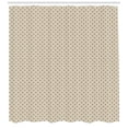 thumbnail image 3 of Ambesonne Beige Shower Curtain, Polka Dot Classic Retro Print, 69"Wx84"L, Beige Tan, 3 of 3