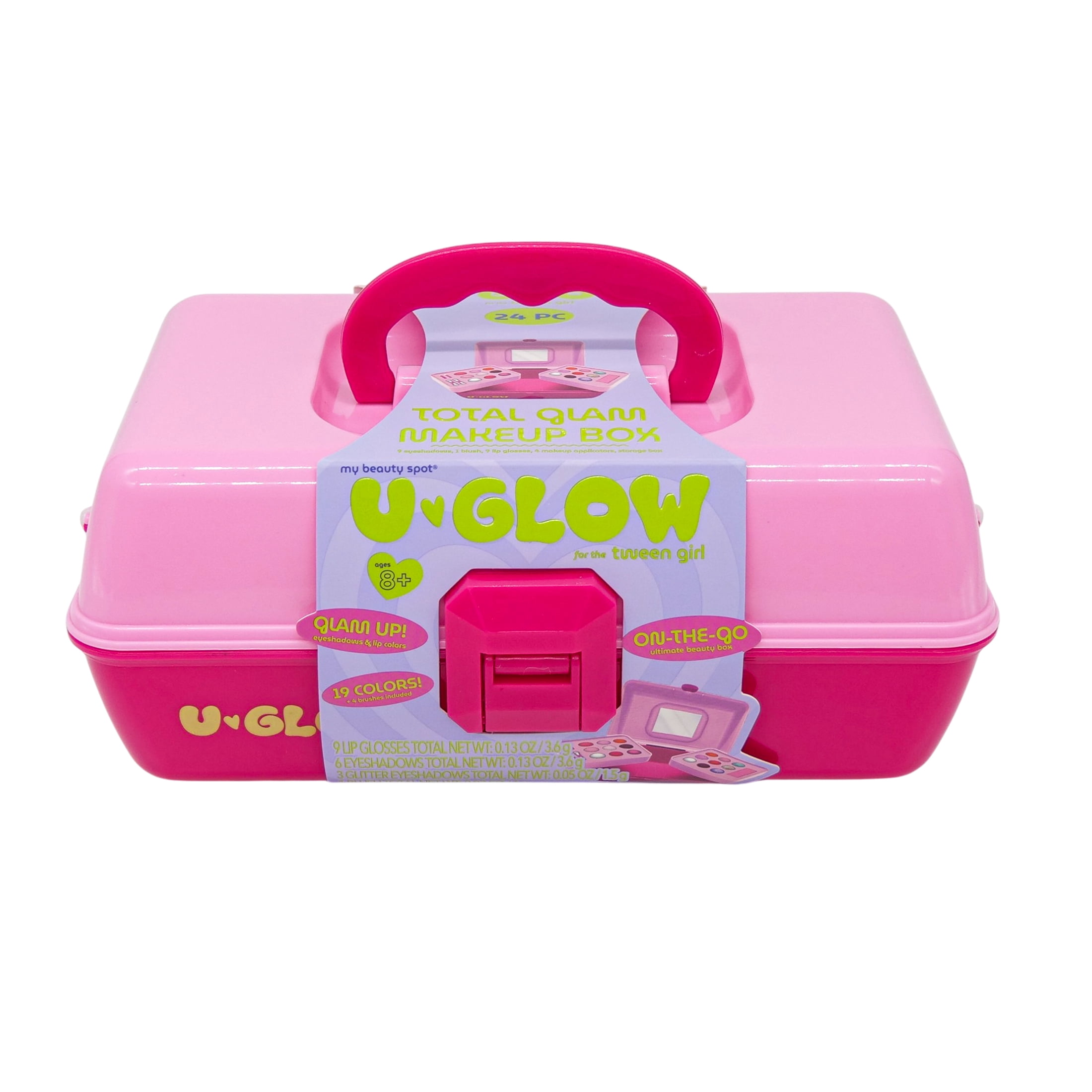 My Beauty Spot U-Glow Makeup Kit for Kids, Pink, 19 Pieces