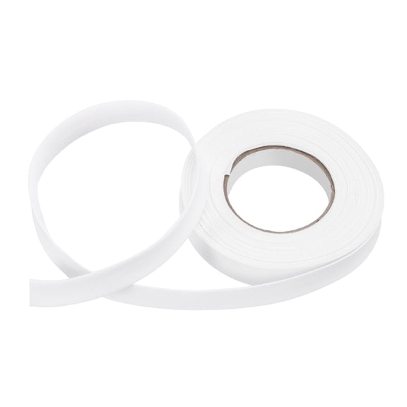 1/2 Inch Single Fold Bias Tape Polyester Continuous Bulk Bias Tape for Sewing, Seaming Quilting Hemming Binding Crafts (White 6 Yards)