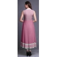 thumbnail image 4 of Bimba Light Pink2 Damask Indian Kurtis For Women Solid Readymade Anarkali Dress Printed Indian Kurti X-Large, 4 of 6