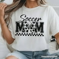 thumbnail image 2 of Soccer Mom Coquette Bow Retro T-Shirt, Stylish Game Day White Tee for Trendy and Proud Sports Mothers, 2 of 6
