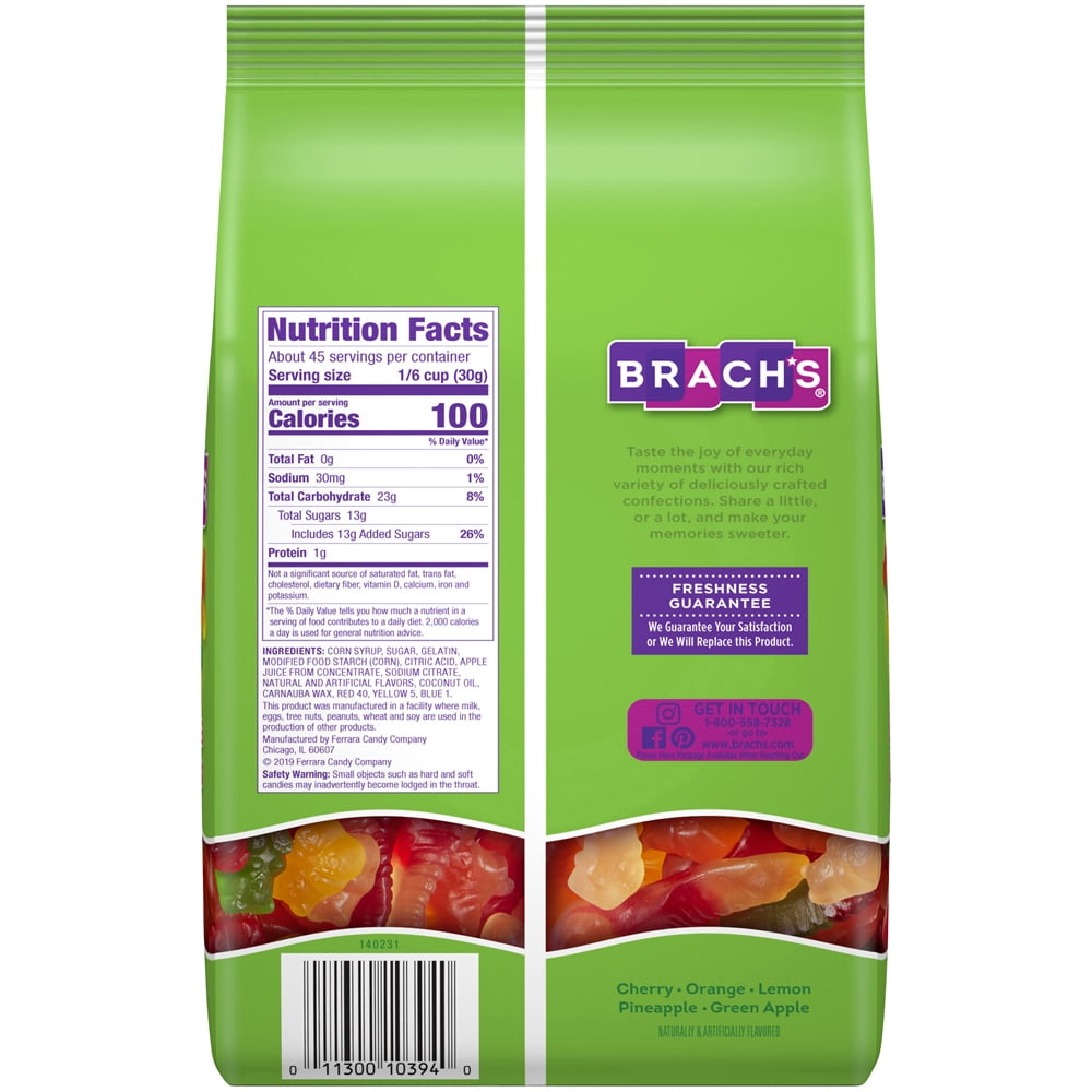 Brach's Wild N' Fruity Gummi Bears & Worms, 48 Oz.