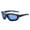 Blue Lens, variant on Choppers Padded Foam Wind Resistant Sunglasses Motorcycle Riding Glasses