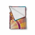 thumbnail image 2 of Retro Soft Flannel Fleece Throw Blanket, Colorful Guitar and Peace and Dove Dedicated to the Woodstock Tribute, Cozy Plush for Indoor and Outdoor Use, 50" x 70", Multicolor, by Ambesonne, 2 of 6