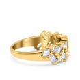 thumbnail image 6 of Yellow Tone, Cubic Zirconia Size-10 Ring Marquise Wedding 925 Sterling Silver, 6 of 7