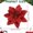 Red*3, variant on Burgundy Christmas Poinsettia Artificial Flowers, Shining Glitter Artificial Flower for Xmas Tree, 3.54" Poinsettia Glitter Ornament, Xmas Tree Decoration, Christmas Tree Hanging Flower, Party Decor