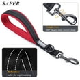 thumbnail image 3 of VIVAGLORY Short Dog Leash, Reflective Nylon Traffic Lead with Padded Handle, Medium & Large, Black, 12 inch, 3 of 7