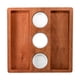 thumbnail image 1 of Tabla de quesos, plato para con 3 cuencos redondos, plato para aperitivos, bandeja de madera de Acacia para servir , bocadillos para sán, 1 of 7
