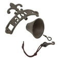thumbnail image 3 of Cast Iron Rustic French Fleur De Lis Crown Welcome Sign Door Wall Yard Bell, 3 of 5
