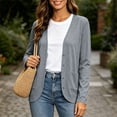 thumbnail image 2 of yillto Womens Cardigan Lightweight Soft Open Front Long Sleeve Casual Cardigans Coat with Pockets, 2 of 7