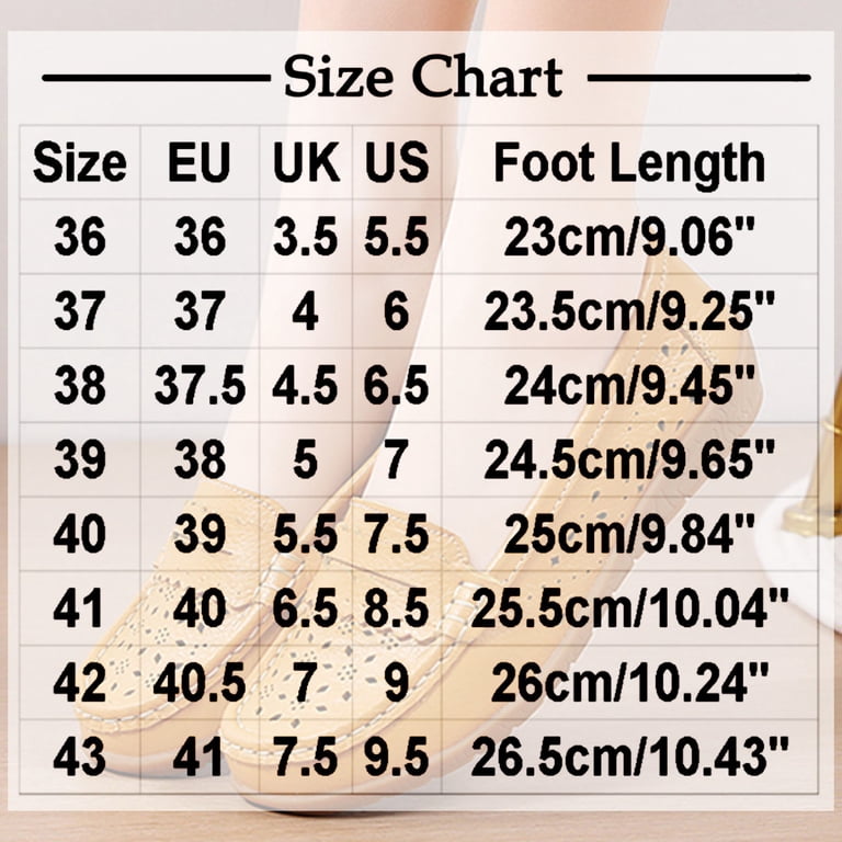 conversion chart size footwear
