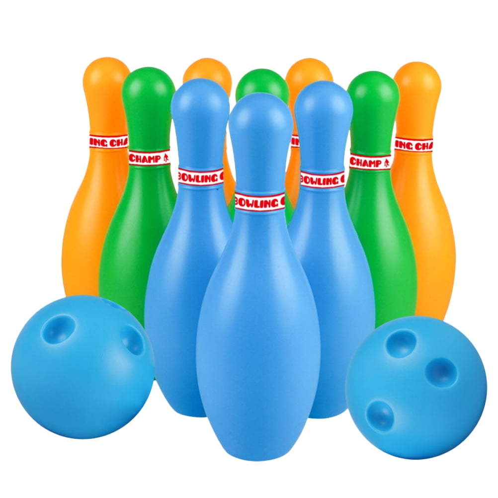1 Set Kids Bowling Toys Plastic Gutterball Educational Funny Bowling