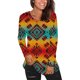 thumbnail image 1 of ICHUANYI Liquidación Moda Mujer Cuello Redondo Manga Estampado Casual Camiseta Blusa ICHUANYI WER202308231317, 1 of 5