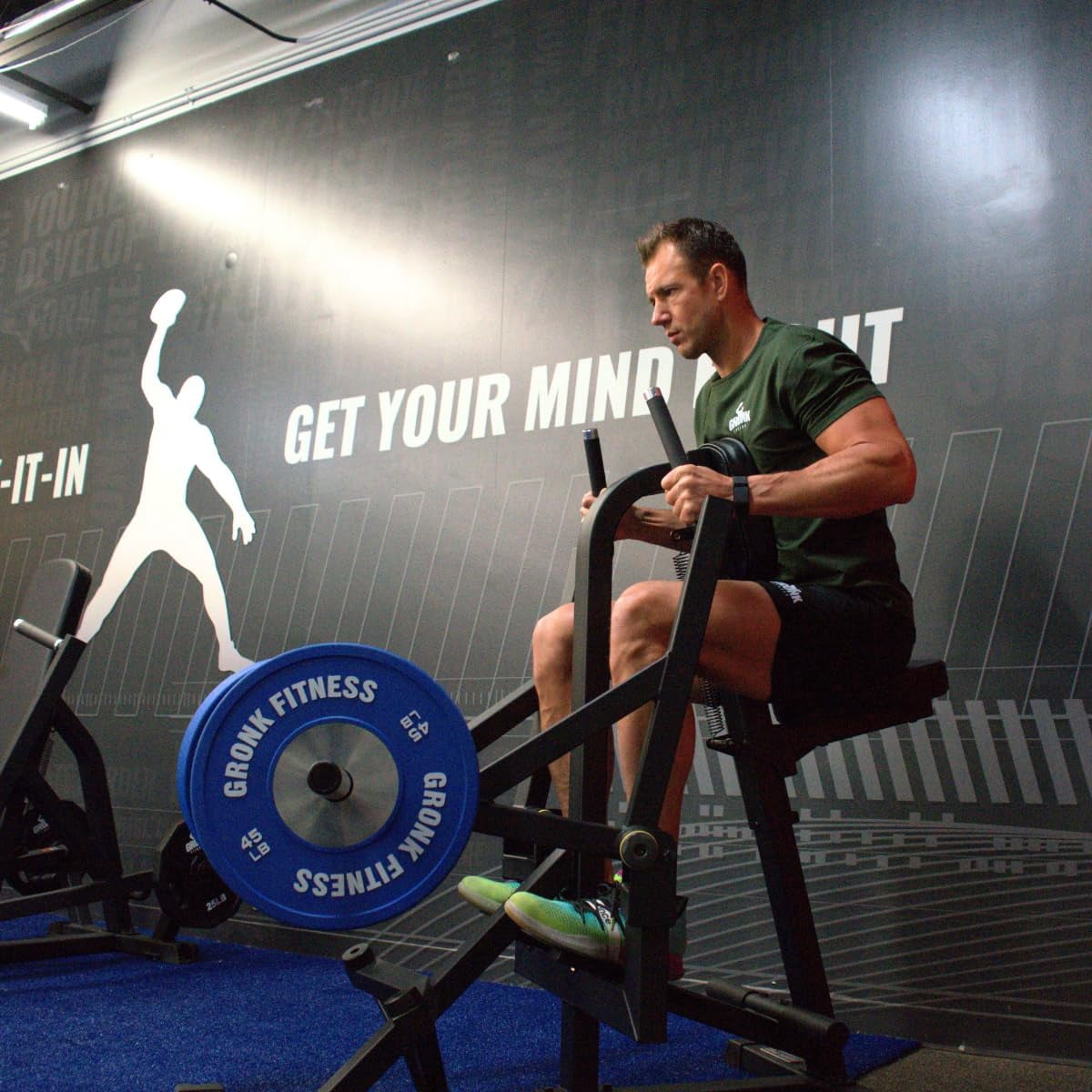 Gronk Fitness Seated Row Machine | Plate Loaded Back Row Machine | Commercial Gym Equipment and Home Gym | Perfect Upper Body Workout