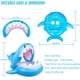 thumbnail image 4 of Anillo de natación flotante para asiento de piscina Baby Shark, anillo inflable para piscina para niños con dosel inflable ajustable para bebés de 6 a 36 meses, 4 of 5