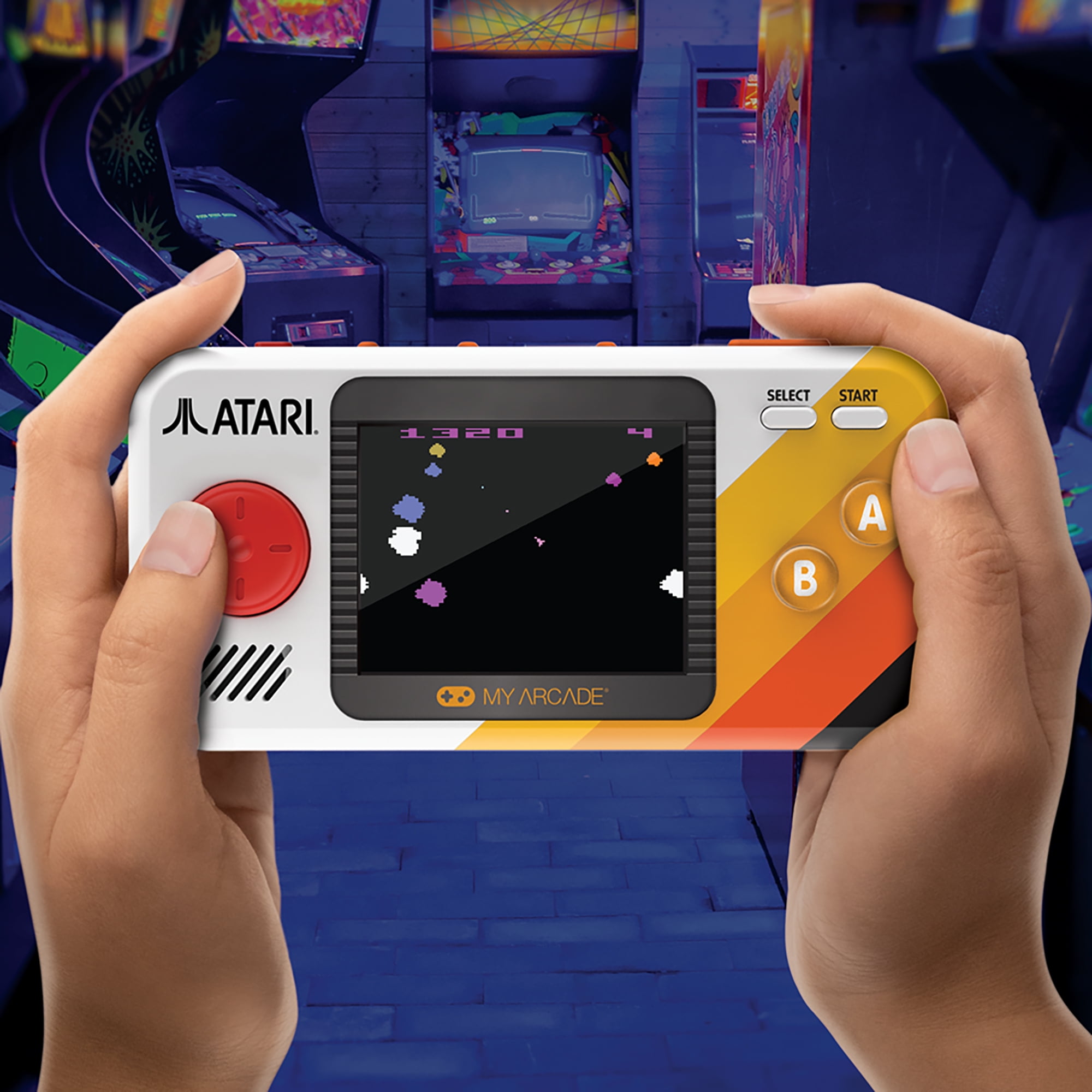 My Arcade - Atari Pocket Player Pro Portable Handheld Gaming System With Travel Case