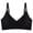 Black, variant on Turilly Bras Womens Sporty Style V Neck Wireless Bra With Fine Straps And Seamless Support Everyday Bras