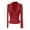 1-Red, variant on Fiaer Lace Cropped T Shirts for Women Deep V Neck Slim Fit Long Sleeve Tshirts Fashion Hollow out Solid Color Tops White S
