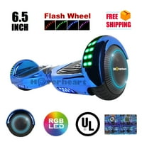Hoverboards Product Image Ul2272 Certified Bluetooth Top Led6 5 Hoverboard Two Wheel Self Balancing Scooter Chrome Blue