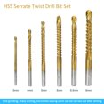 thumbnail image 4 of 6 PCS Twist Drill Saw Drill Set High Speed Steel, 4 of 7