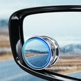 thumbnail image 3 of Pebbuoy 1 Pair Car Blind Spot Mirror Round Suction Cup 360° Rotatable Super Clear Glass Universal SUV Truck Auto Wide Angle Rearview Wing Mirror Reversing Assist Mirror, 3 of 7