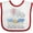White and Red, variant on Inktastic My Safta Loves Me to the Moon and Back Elephant Family Boys or Girls Baby Bib