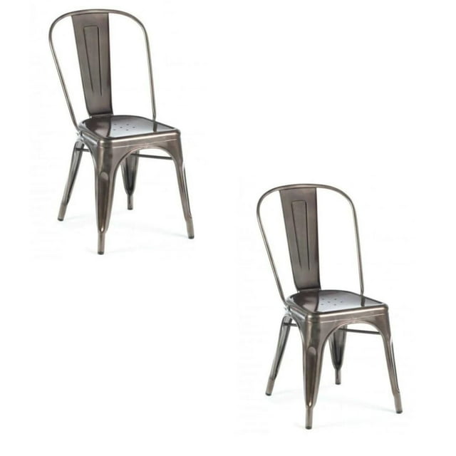 Heavenly Collection Metal Dining Chair SET OF 2