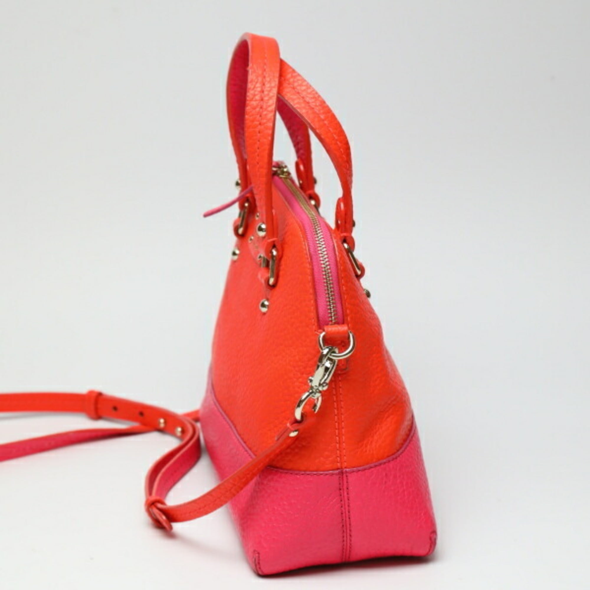Pre-Owned Kate Spade Crossbody 2WAY Pink x Orange Handbag (Good)