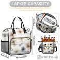 thumbnail image 5 of OBREWU Pioneer Flower Women's Insulated Leakproof Large Lunch Bag, Oxford Cloth, 5 of 7